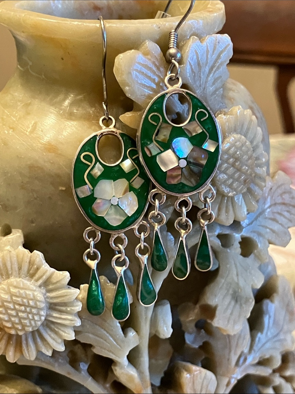 ALPACA MÉXICO SILVER ABALONE EARRINGS